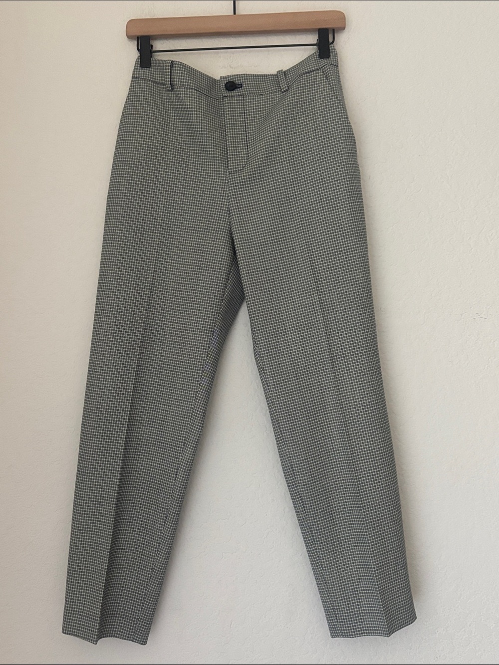 CLUB MONACO Tapered BORREM Classic Trousers - Black & White/ navy size 2